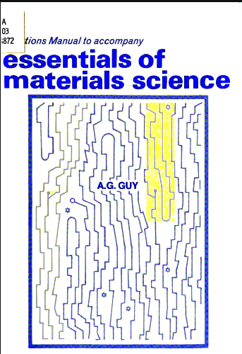 Solutions manual to accompany essentials of materials science - Scanned Pdf with ocr